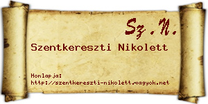 Szentkereszti Nikolett névjegykártya